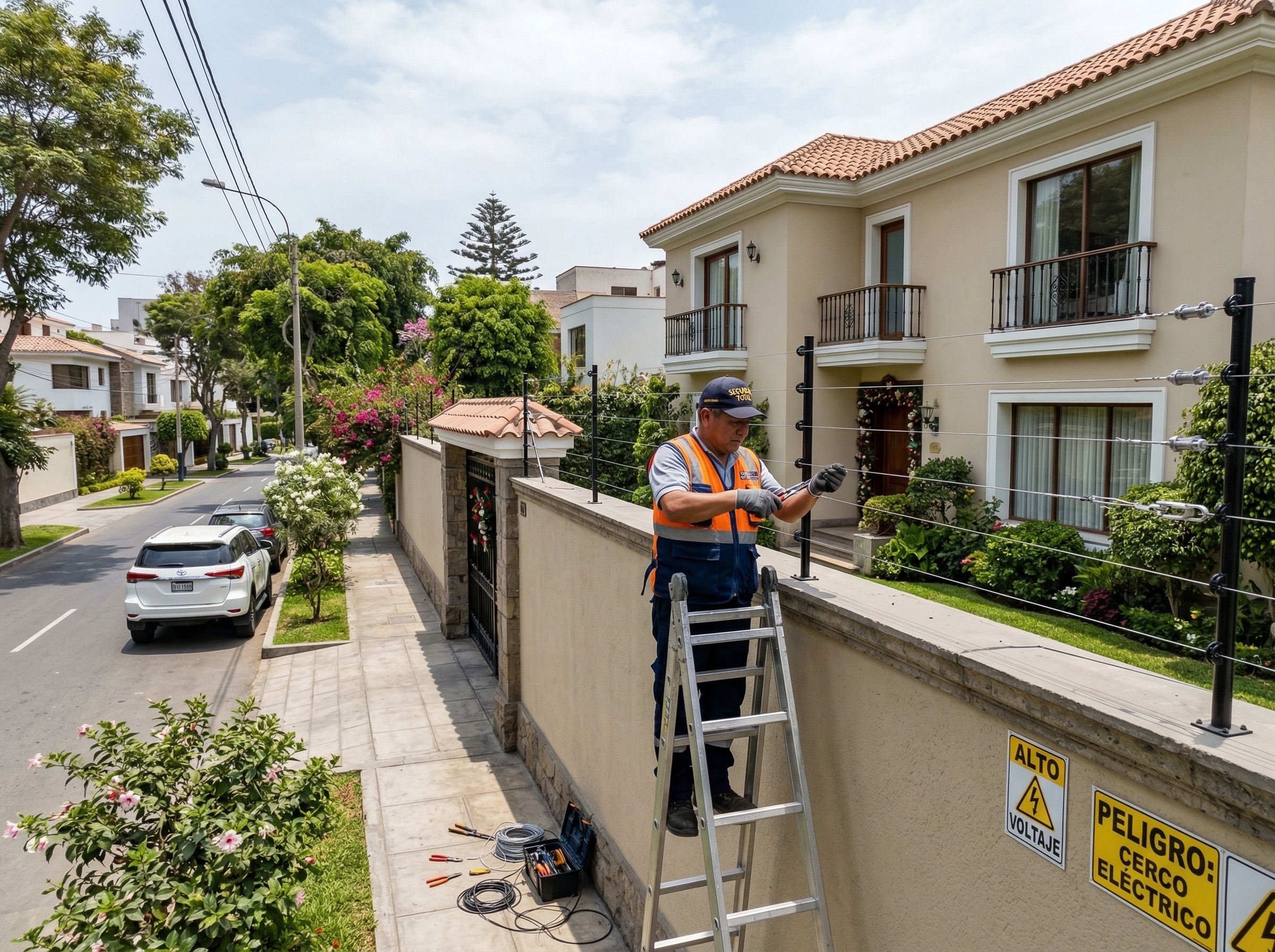 Instalación de cerco eléctrico en Comas